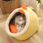 Cozy Cat Bed - Warm Pet Basket & Soft Cushion for Cats