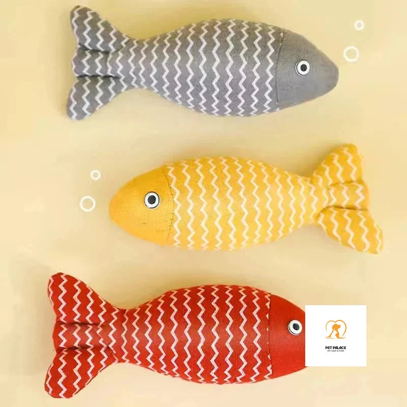 Cat Fish Toy Cat Scratcher Catnip Toy Interactive Simulation Fish Cat Mint Fidget Toys Stuffed Playing Toy For Cat Kitten