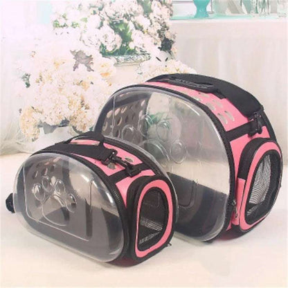 Portable Transparent Cat Carrier Backpack - Travel Pet Bag