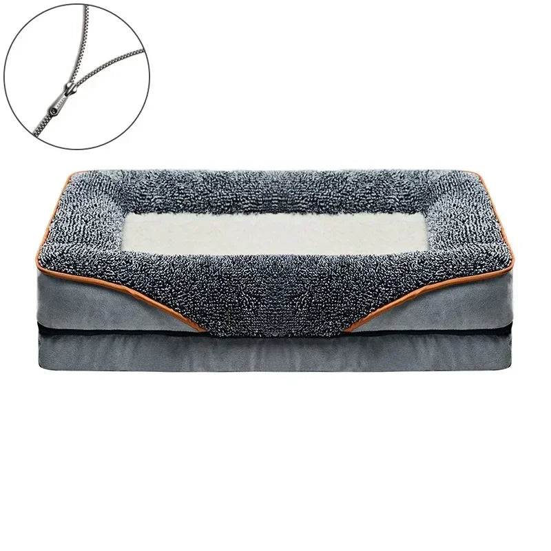 Cama ortopédica grande resistente para mascotas, con cojín suave de espuma, impermeable, sofá cama para perros XL