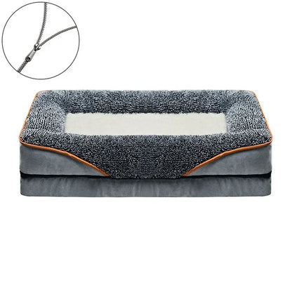 Cama ortopédica grande resistente para mascotas, con cojín suave de espuma, impermeable, sofá cama para perros XL