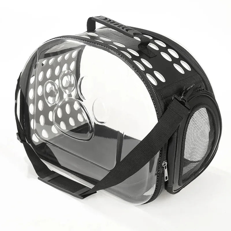 Portable Transparent Cat Carrier Backpack - Travel Pet Bag
