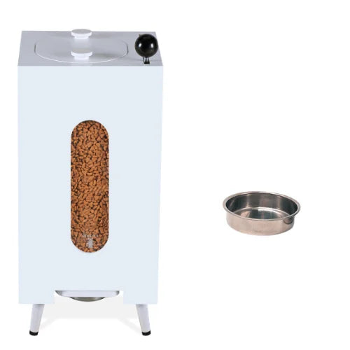 Wooden pet feeder grain storage cat and dog feeding moisture-proof healthy retro grain storage bucket