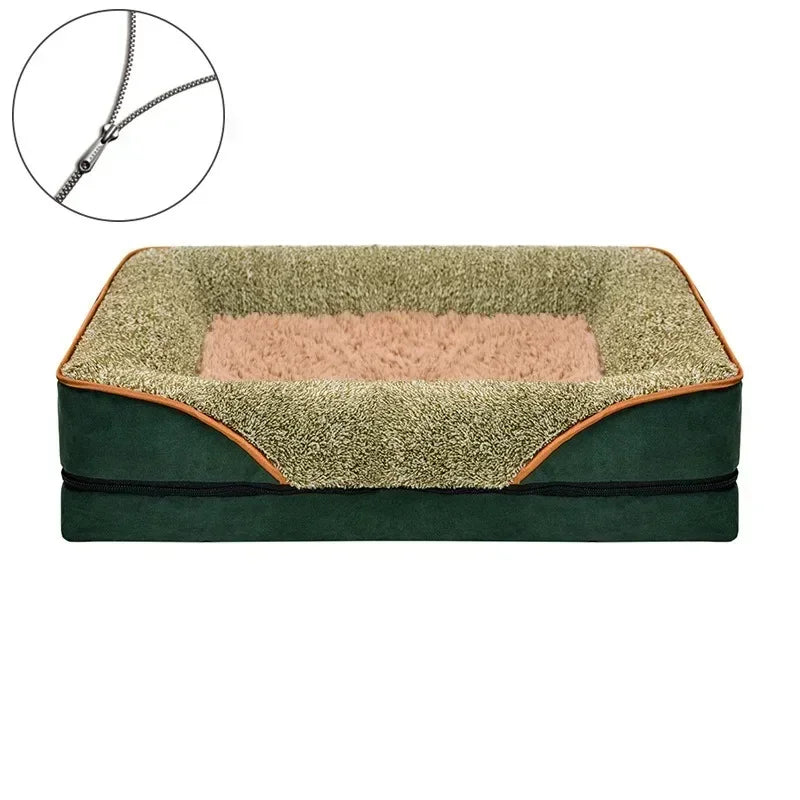 Cama ortopédica grande resistente para mascotas, con cojín suave de espuma, impermeable, sofá cama para perros XL