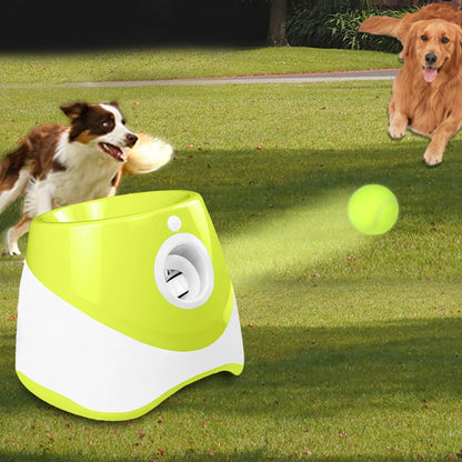 Dog Tennis Launcher Automatic Ball Launcher Throwing Machine Catapult Pet Toys Fun Interactive Throw Rechargable Catapult