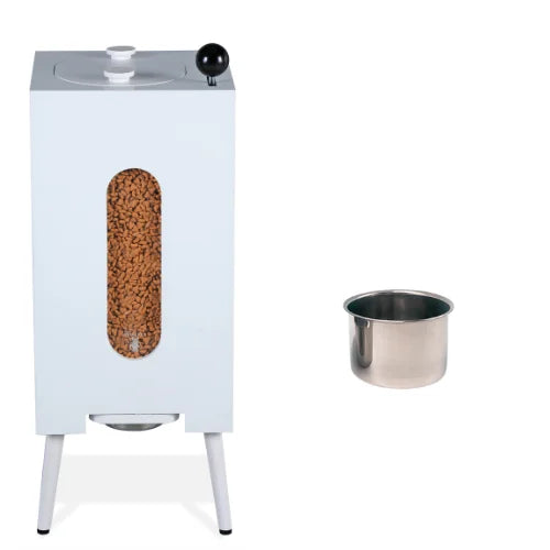 Wooden pet feeder grain storage cat and dog feeding moisture-proof healthy retro grain storage bucket