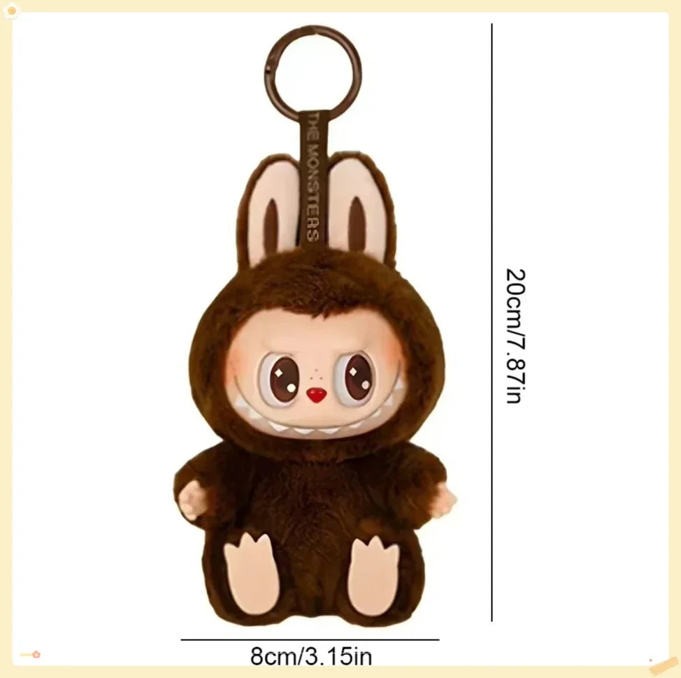 Cute Labub Sit Party Series Surprise Blind Box Plush Vinyl Doll Replica Toy Keychain Collection Decoration Birthday Gift
