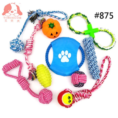 Dog Toy Teeth Chew Carrot Knot Rope Ball Braided Cotton Rope Interactive Toys Training Durable Bite Resistant Puppy Pet Supplies