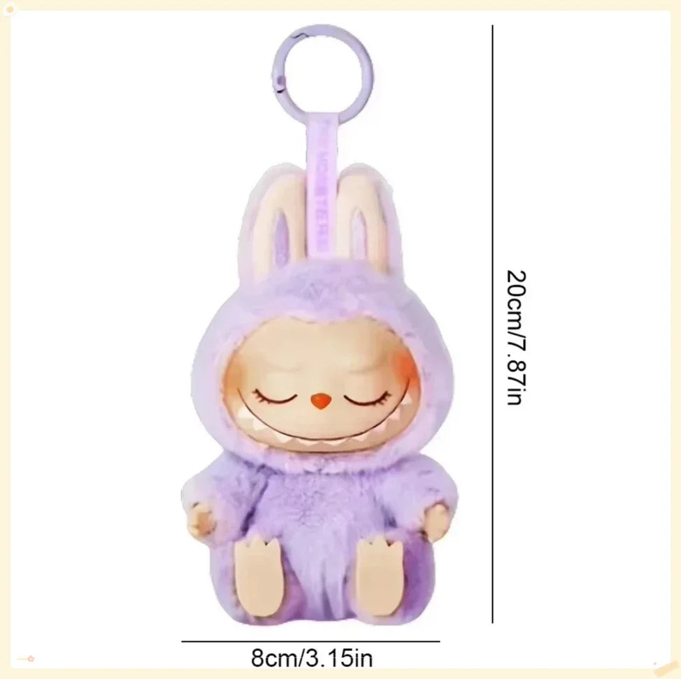 Cute Labub Sit Party Series Surprise Blind Box Plush Vinyl Doll Replica Toy Keychain Collection Decoration Birthday Gift