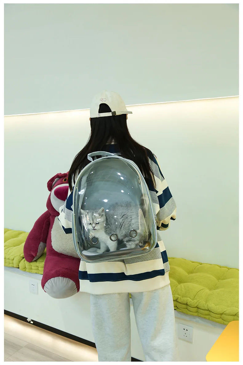 Portable Cat Bag Convenient for Outdoor Travel with Small Dog Universal Backpack