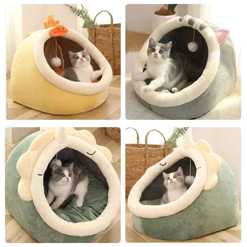 Cozy Cat Bed - Warm Pet Basket & Soft Cushion for Cats