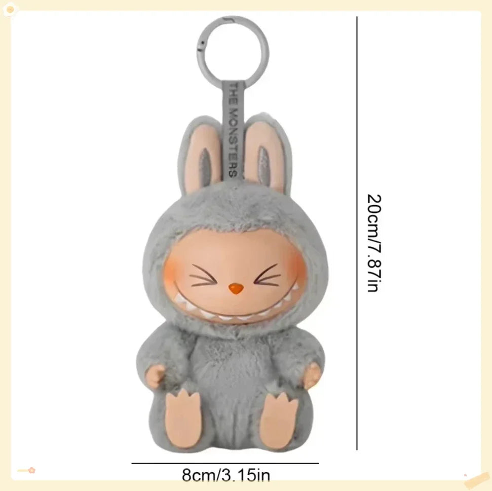 Cute Labub Sit Party Series Surprise Blind Box Plush Vinyl Doll Replica Toy Keychain Collection Decoration Birthday Gift