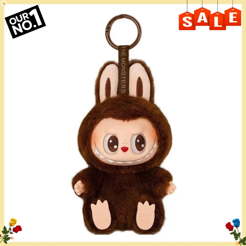 Cute Labub Sit Party Series Surprise Blind Box Plush Vinyl Doll Replica Toy Keychain Collection Decoration Birthday Gift