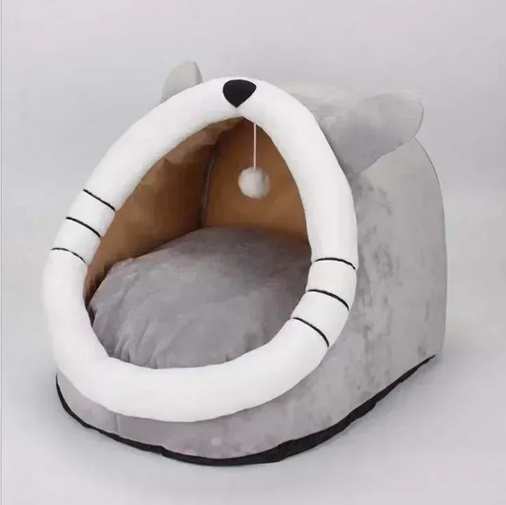 Cozy Cat Bed - Warm Pet Basket & Soft Cushion for Cats