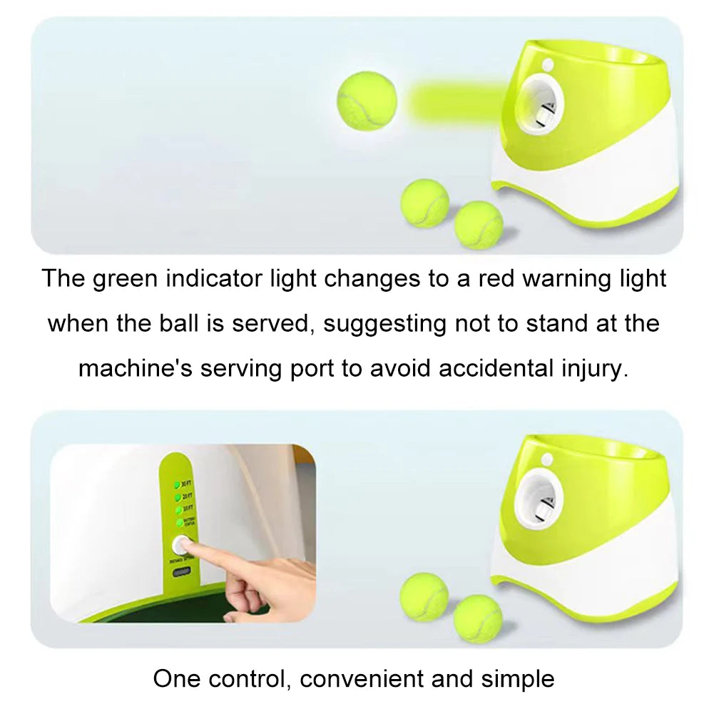 Dog Tennis Launcher Automatic Ball Launcher Throwing Machine Catapult Pet Toys Fun Interactive Throw Rechargable Catapult