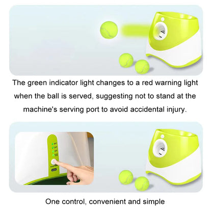 Dog Tennis Launcher Automatic Ball Launcher Throwing Machine Catapult Pet Toys Fun Interactive Throw Rechargable Catapult