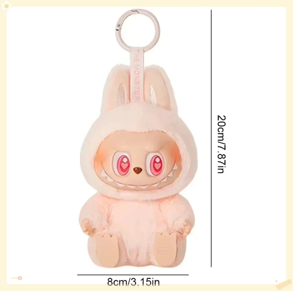 Cute Labub Sit Party Series Surprise Blind Box Plush Vinyl Doll Replica Toy Keychain Collection Decoration Birthday Gift