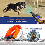 Electric Dog Training Collar Detachable Bark Rechargeable Anti Barking Shock Vibration Collar for All Dogs Pet with Clicker