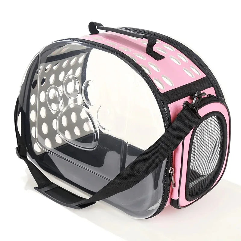 Portable Transparent Cat Carrier Backpack - Travel Pet Bag