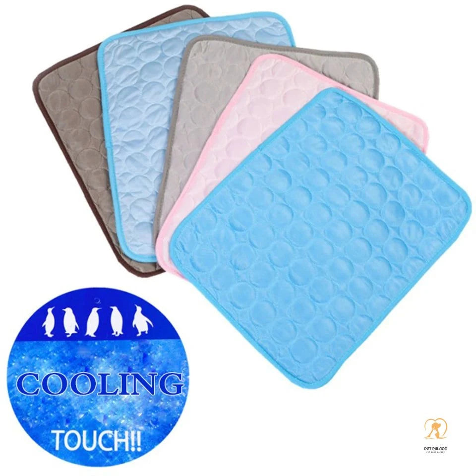 Dog Mat Cooling Summer Pad Mat for Dogs Cat Washable Puppy Big Dog Ice Gel Bed Mattress Cool Mascotas Cushion Blanket