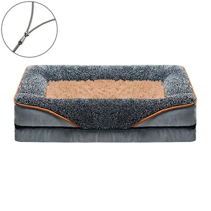 Cama ortopédica grande resistente para mascotas, con cojín suave de espuma, impermeable, sofá cama para perros XL