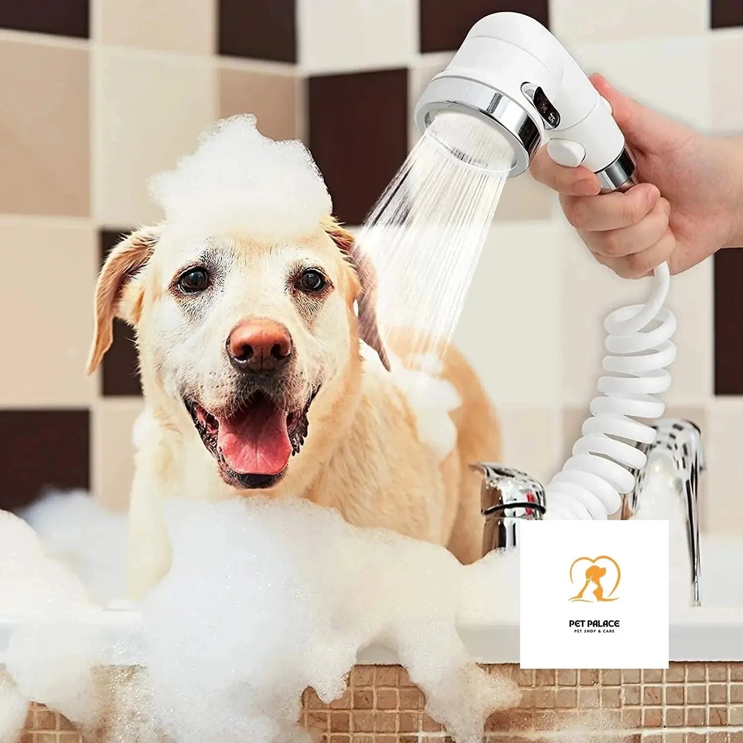 Sink Faucet Sprayer Attachment, Shower Head Attaches to Tub Faucet, Dog Bathing Hose Shower Set for Laundry Bathroom Kitchen Pet palace shop