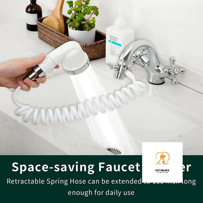 Sink Faucet Sprayer Attachment, Shower Head Attaches to Tub Faucet, Dog Bathing Hose Shower Set for Laundry Bathroom Kitchen Pet palace shop