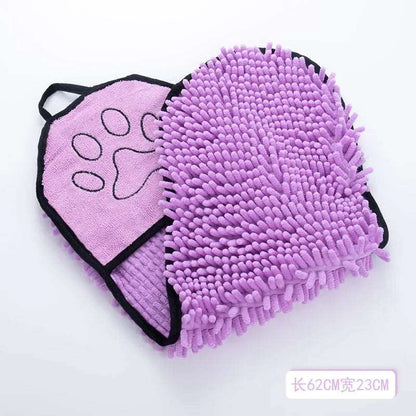 Soft Plush Pet Towel Absorbent Fiber Quick Drying Cat Bath Robe Convenient Cleaning Washcloth Dog Accessories 2024 New Pet palace shop