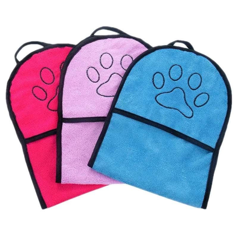 Soft Plush Pet Towel Absorbent Fiber Quick Drying Cat Bath Robe Convenient Cleaning Washcloth Dog Accessories 2024 New Pet palace shop