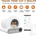 Upgraded Automatic Cat Litter Box, Self Cleaning Cat Litter Box 65L Extra Large Capacity Cleaning Robot, APP Control/Odor Pet palace shop