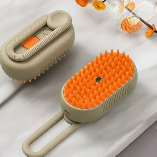 Ultimate Pet Grooming Kit: Electric Spray Water Steam Comb with Soft Silicone Brush for Cats and Dogs – Perfect for Bathing and Massage!