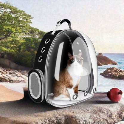 1Pcs Cat Bag Breathable Portable Pet Carrier Bag Outdoor Travel Backpack for Cat and Dog Transparent Pet Backpack Space Capsule