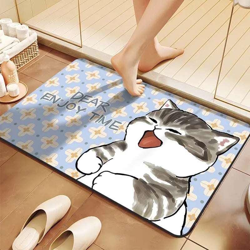 Diatom Mud Shower Floor Mat